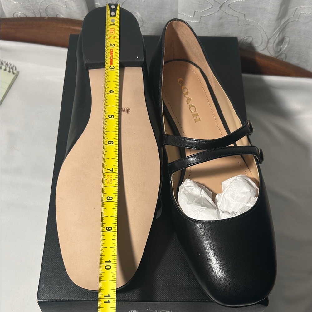 Coach Winley Leather Mary Jane Flats - Picture 10 of 10